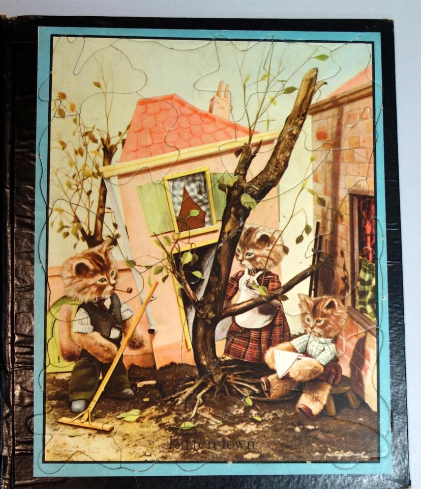 Rompecabezas de imagen estilo carpeta ciudad gatito con rimas infantiles - antropomorfismo c195 Foto 4 de 4