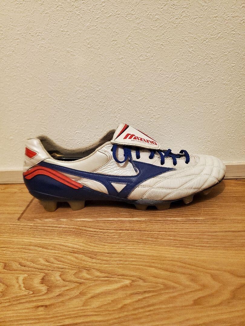 Mizuno Soccer Cleats Morelia WAVE Japan US 8.5 White×Blue