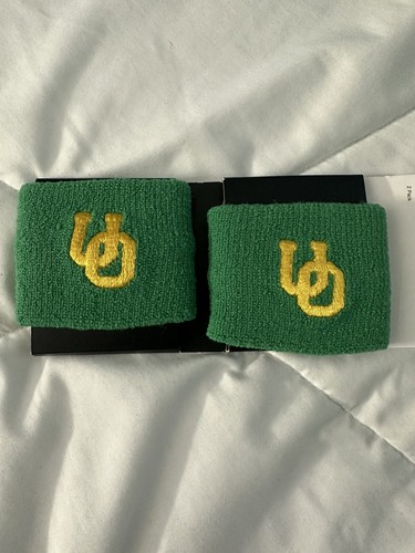 Nike Oregon Ducks PE Player Edition Vintage Logo Tennis Wristbands FN5266-311 - Picture 3 of 6