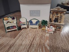 Avon vintage Victorian memories collectible miniature furniture terrace good con
