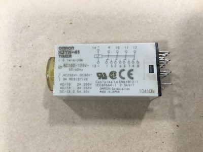 Omron H3YN-41 Delay Timer H3YN Time Relay #19A37