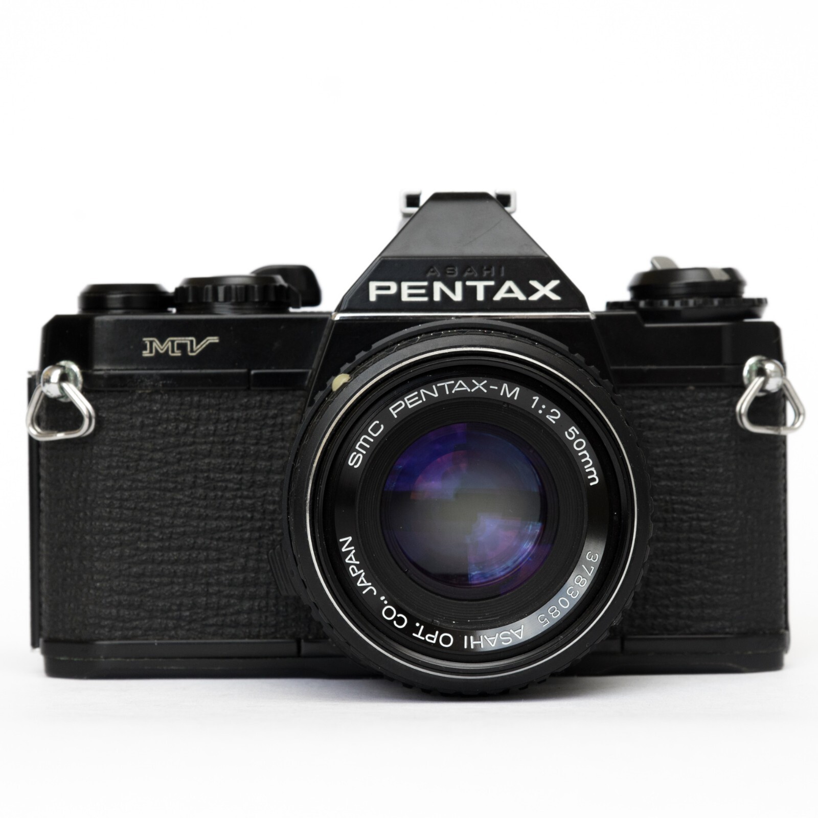 *SERVICED* PENTAX MV Camera 50mm 2 Lens 35mm SLR MX ME Olympus OM 1 10