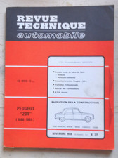 Revue technique Peugeot 204