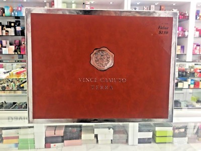 VINCE CAMUTO TERRA EDT SPRAY 100ML AFTERSHAVE BALM 150ML