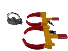 Reese Towpower Trailer Hitch Lock & 2 Anti-Theft Wheel Boot Clamps w/Keys USED