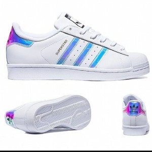 adidas superstar rainbow holographic