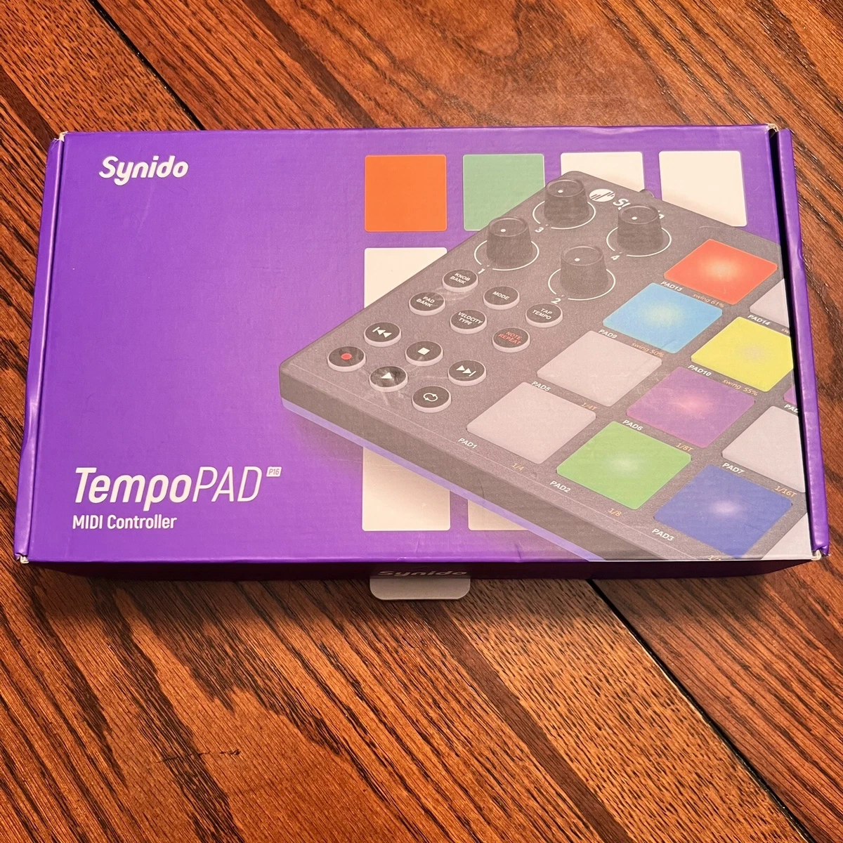 Synido TempoPAD P16 Portable MIDI PAD Beat Maker Machine w 16 RGB Beat Pads