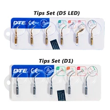 Woodpecker Dental Ultrasonic Scaler Tips Set Fit DTE D1 D5 LED SATELEC Handpiece