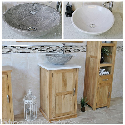 Garderobe Bad Waschtischunterschrank Eiche Unterschrank Waschtisch Marmor Stein Becken 309 A