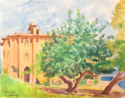 Portals Wir Mallorca Palma Mallorca Inseln Balearen Spanien Aquarell C 1970