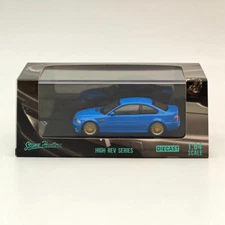 SW  1:64 BMW E46 M3 Blue HIGH REV SERIES Diecast Models Car Collection