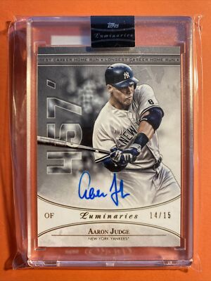 AARON JUDGE Luminaries直書きAUTO 15シリ 悩まし