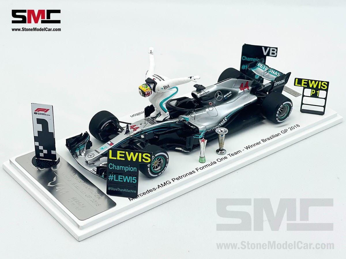 Mercedes F1 W09 Lewis Hamilton Brazil GP 2018 World Champion Mercedes F1 W09 Lewis Hamilton Brazil GP 2018 World Champion