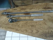 Vintage Bonney Tools 3/8 Drive Flex Ratchet, T-703K 2 - 1/2" Drive Breaker Bars.