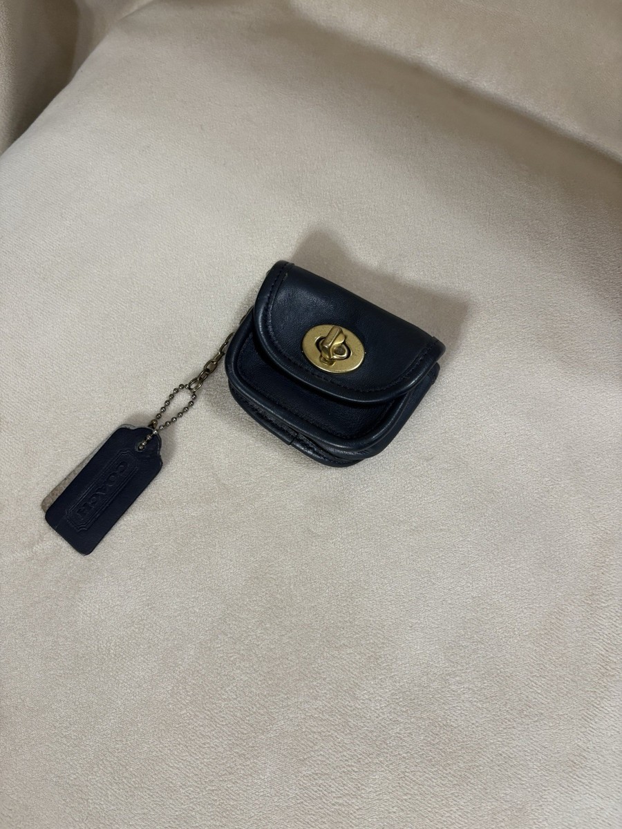 Coach Leather Vintage Mini Coin Purse Turnlock Style Bag | eBay