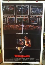 1983 WARGAMES MOVIE LOBBY POSTER  FOLDED 27 X 41 GREAT