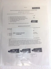 New Thales 25 Radio Side Connector Retrofit Instructions 1100586-501, QTY