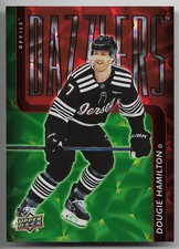 Dougie Hamilton 25-26 Upper Deck 1 Dazzlers Red & Green Holiday