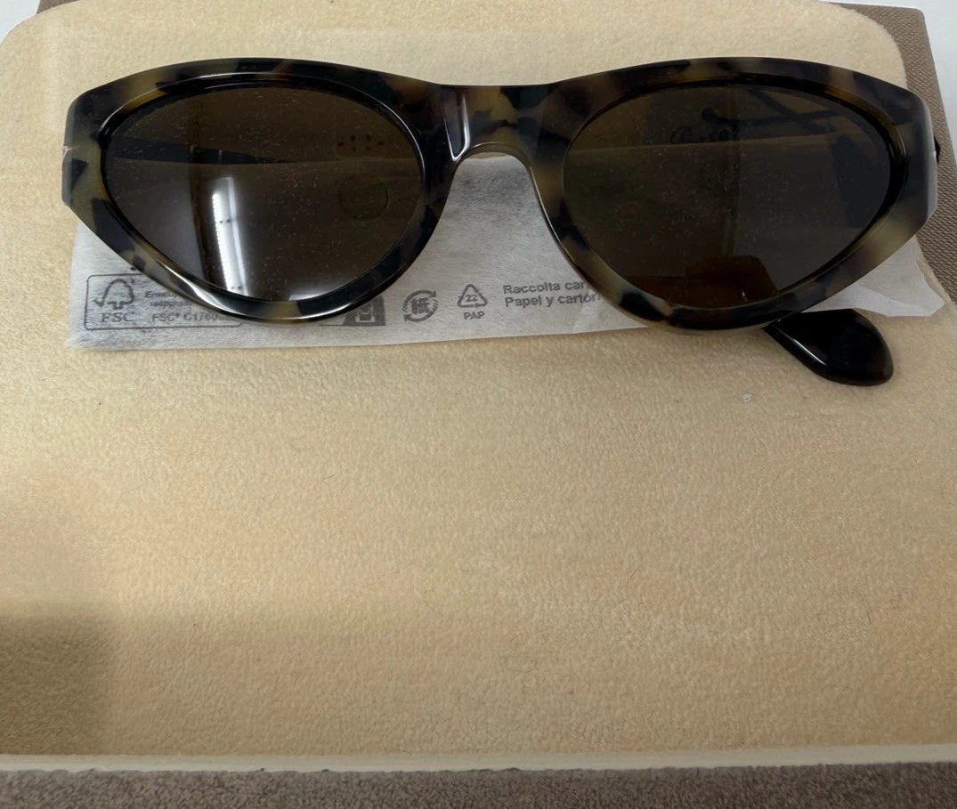 PERSOL PO0052S 107157 Brown Tortoise Brown Polarized 53 mm Sunglasses
