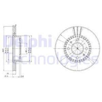 Delphi 2X Bremsscheibe Vorne Ø247 Mm BelüFtet FüR Nissan Almera I Hatchback N15