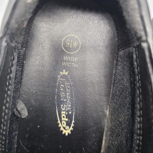 Lower East Side Vintage Y2K Womens 9.5 Wide Black Vegan Leather Loafer Chunky - Picture 10 of 13