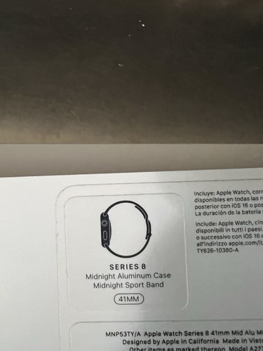 Apple Watch Series 8 41mm Cassa in Alluminio Nero - Zdjęcie 4 z 6