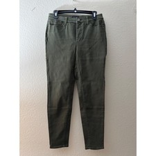 TALBOTS Olive Green Jegging Pants Womens Size 4PA848