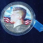 1966 Beautifully Painted JFK Half Dollar