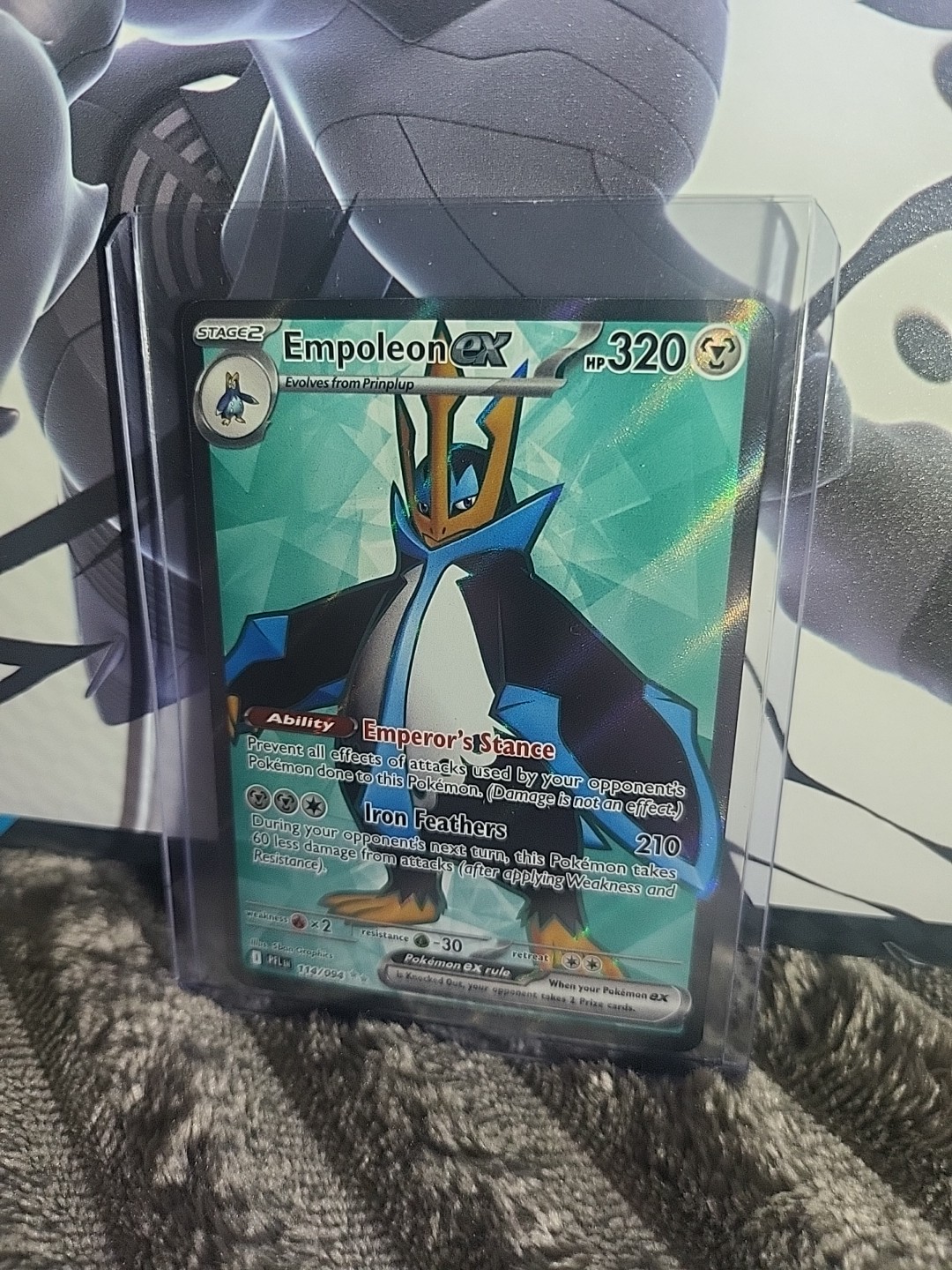 Empoleon ex 114/094 - Full Art Ultra Rare - Pokemon TCG: Phantasmal Flames - NM
