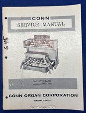 Original Conn Organ Service Manual / Deluxe Theatre 645 Type 1  2 -- CS1