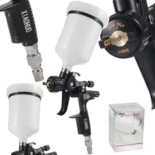 1000 HVLP Twin-Pack Spray Gun Combo 1.3mm Nozzle Automotive Painting System Kit