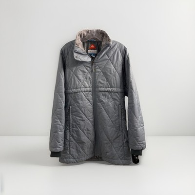 Columbia Omni Heat | Puffer Jacket | Womens M | Gray | Zip up | FREE SHIPPING 