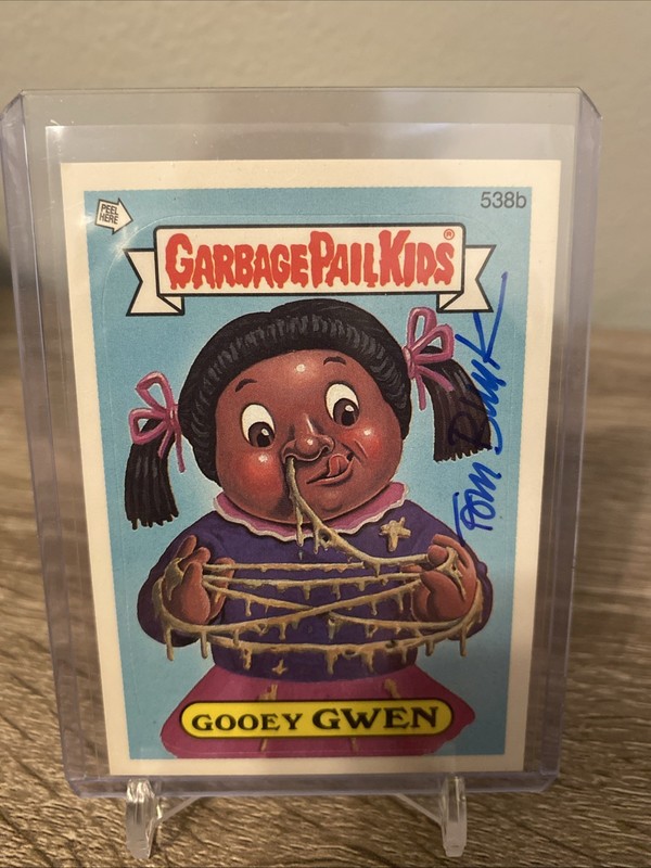 Garbage Pail Kids Tom Bunk Auto