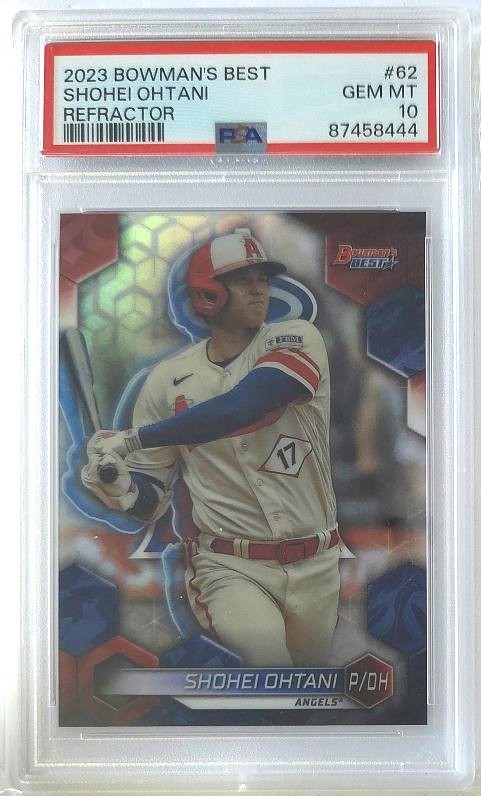 2023 Topps Bowman's Best Shohei Ohtani Refractor #62 PSA 10