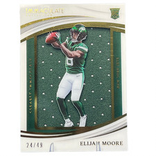 2021 Panini Immaculate Clearly Immaculate Jersey Elijah Moore #CRJ-EM | NY JETS!