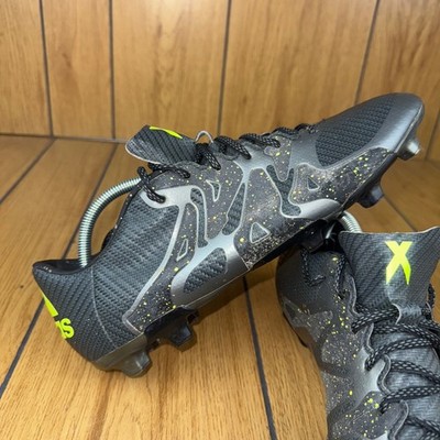 Adidas X 15.1 FG Soccer Cleats Black Neon Yellow Men's Size 11.5 B32771