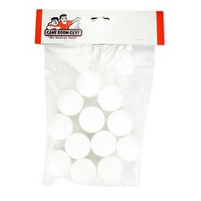 Foosball Table Foosballs - Smooth Surface - White - Set of 12
