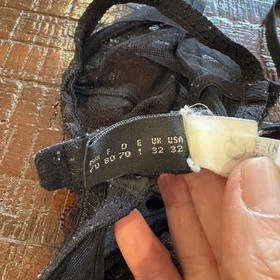 3514 Malizia by La Perla Black Lace Bra 32C