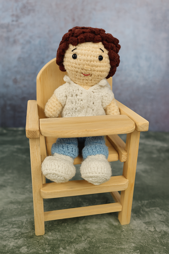 Bob Häkelgeschenk für Jungen | Amigurmi abnehmbare Tücher Stofftier Handarbeit Puppe - Bild 5 von 10