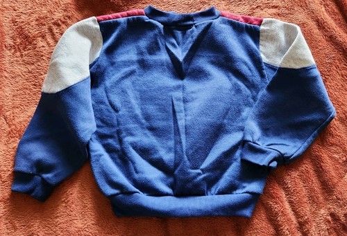 TUFF GUYS 90s Vintage Navy/Gray/Burgundy Sweatshirt & Sweatpants Set. BOYS 7 - Picture 5 of 7