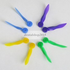 100pcs dental Poly-wedges With holes Plastic Round Stern 4 sizes FDA disposable
