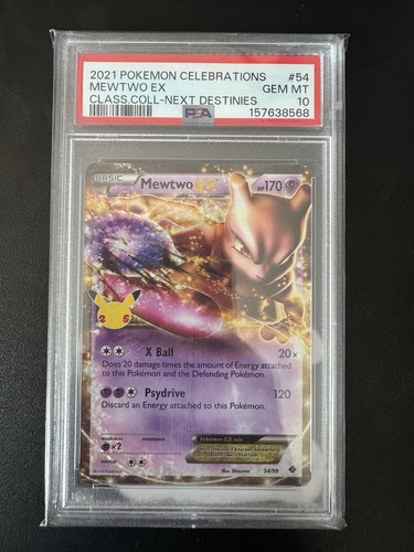 PSA 10 - Mewtwo EX 54/99 Celebrations: Classic Collection Holo