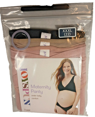 Joy Spun Maternity Panty Under Belly 3 Pair Size XXXL 22 New