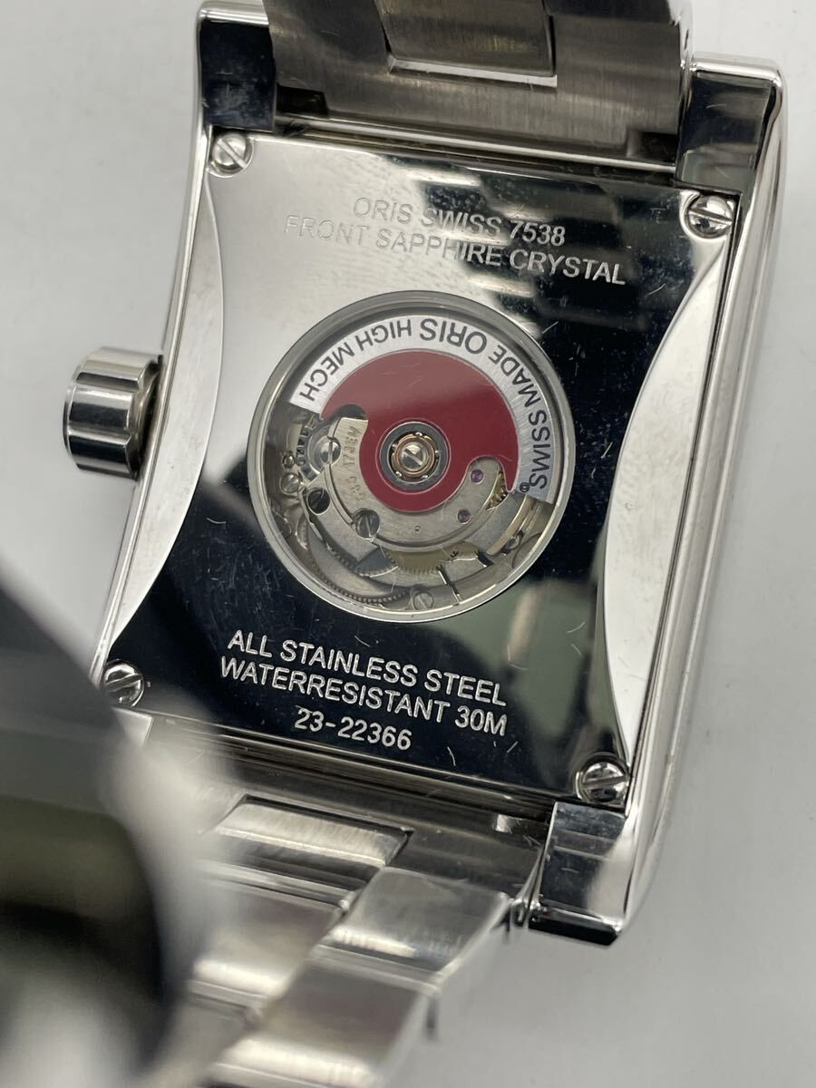 ORIS Miles Rectangular 7538 Automatic Day Date Me… - image 4