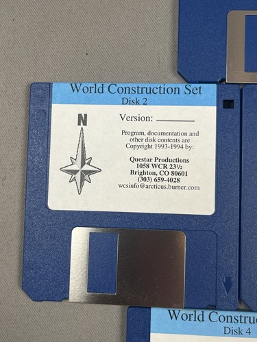 Raro software vintage 1994 e 1996: Questar World set costruzioni - dischi - Foto 5 di 15