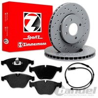 Zimmermann Sport Bremsscheiben + BelÄGe Vorne Passend FüR BMW X3 F25 + X4 F26