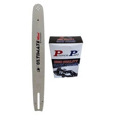 18" Chainsaw Guide Bar And Semi Chisel Chain 3/8"LP .050" 62DL CL PO A041