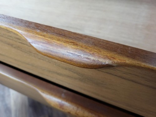 Vintage Mid-Century Europa Teak Tallboy Chest Of 7 Drawers Scandi Retro MCM - Picture 9 of 9