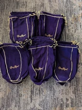 Crown Royal Bags Bulk Lot of 50 Purple 1.75L Extra Large w/Drawstring LARGE 