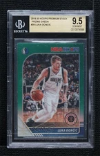 2019 NBA Hoops Premium Stock Green Prizm Luka Doncic #39 BGS 9.5 GEM MINT 13u1